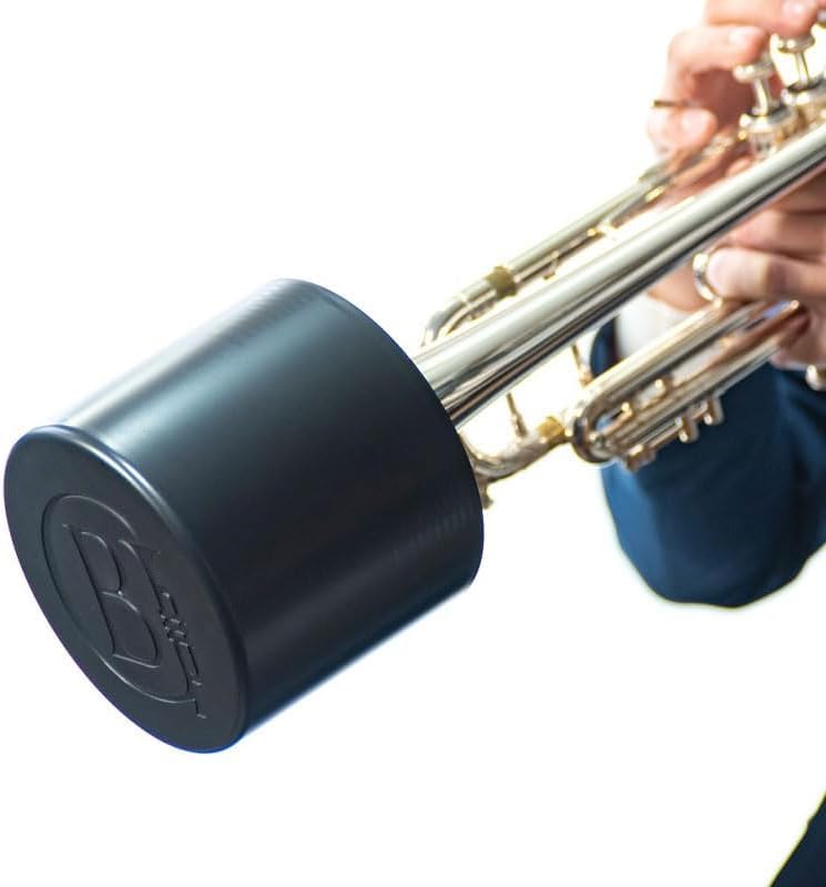 Trumpet Practice Home for Home Practice Mute, Mute, Sound-Dampening,  Brass Gear  Mute, Lightweight, (Color Black) чёрный