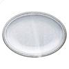 Stoviglie East Oval Plate Dot Oval Plate 21cm Ceramica Terra Nera Smalto Bianco