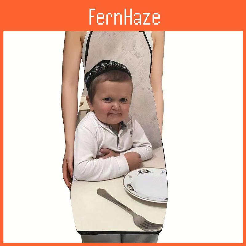 Waterproof Sleeveless Apron With Unique Print For Barbecuing And Creative Styling