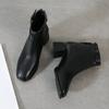 Winter Women's Plush Warm and Fashionable Back Zipper High-heeled Fashion Boots High Top Boots Leather Shoes Midsole Boots Women's Shoes