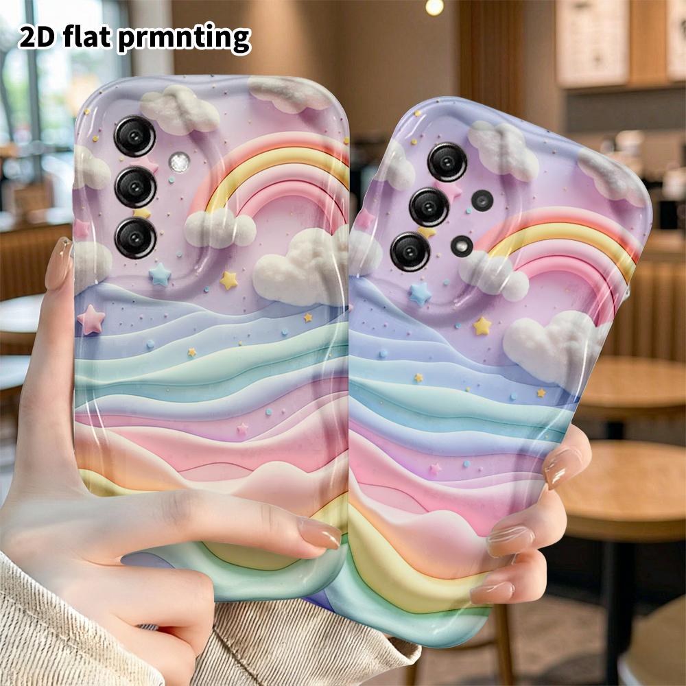 Phone Case: 2D Flat Samsung Galaxy A34 A35 M05 M06 S20 S22 S21 FE Plus 5G Protective Case, Girly and Dreamy, Christmas and Halloween Gift