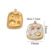 2 Pcs 304 Stainless Steel Charms Enamel Lotus Flowers Starfish Birds Sun Pendants For Diy Necklace Bracelet Jewelry Making