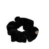Elegant Black Velvet Scrunchie for Women – Durable, Versatile Hair Tie for High Ponytails and Buns