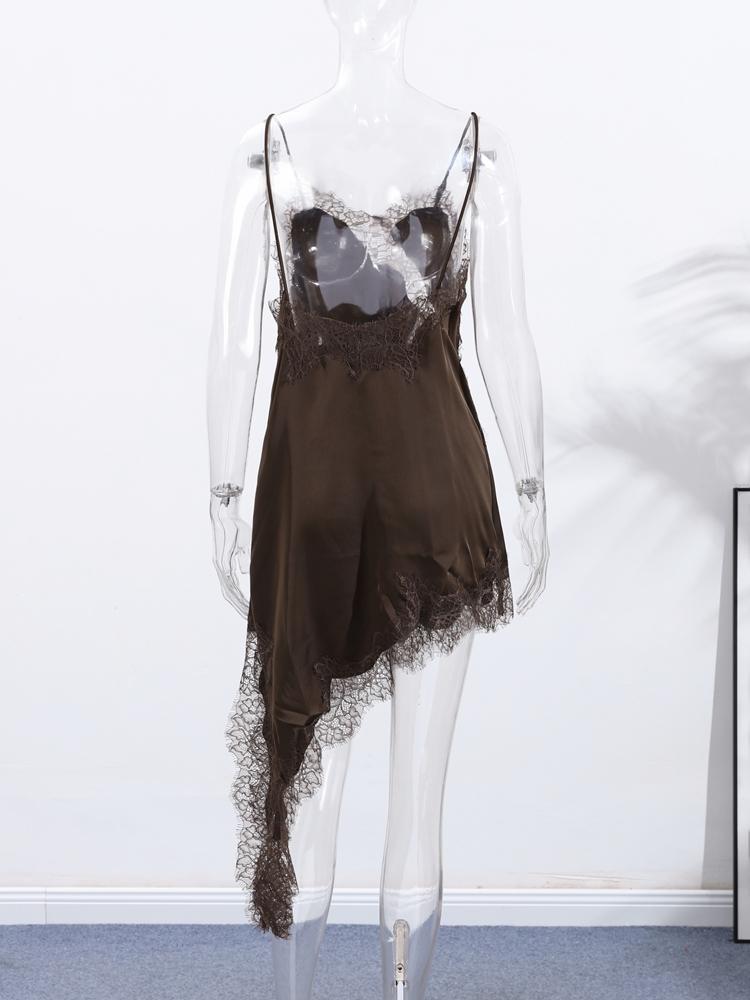 Damspetscamisoleklänning Dam Mode och Mångsidig Ärmlös Lång Topp 2026 Ny Modell