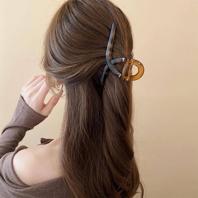 Haarklammer Flache Klammer Thema Haarklammer Elegant Breite Haarspange Haarspangen Starker Halt Haarnadel für Mädchen
