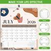 2026 Wall Calendar With Abstract Design, Jan 2026 - Feb 2027 Great Organizer For Anniversaries Appointments, Ideal For Home Or Classroom