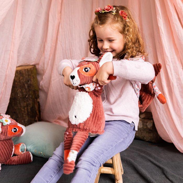 Peluche 43 cm melimelos la biche les deglingos