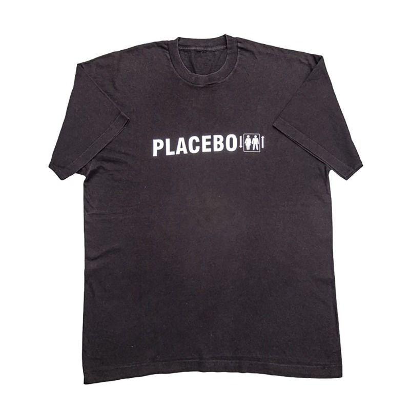 

Placebo A British Rock Band Meds Album American Casual Loose Retro Simple Shortsleeved Tshirt S