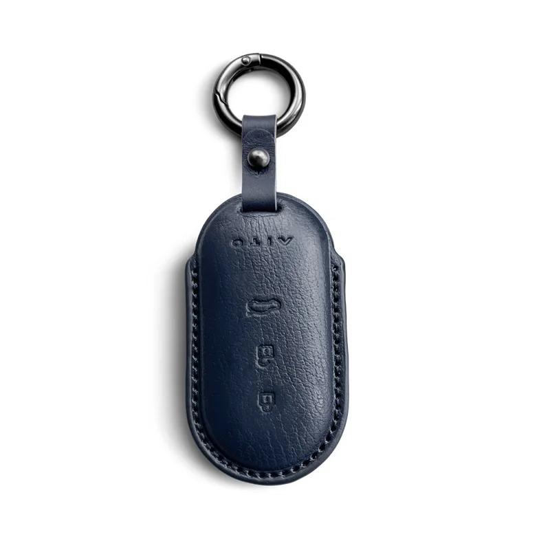 For AITO M9/M8 key set leather M5/M7 car key case buckle,New leather keycase
