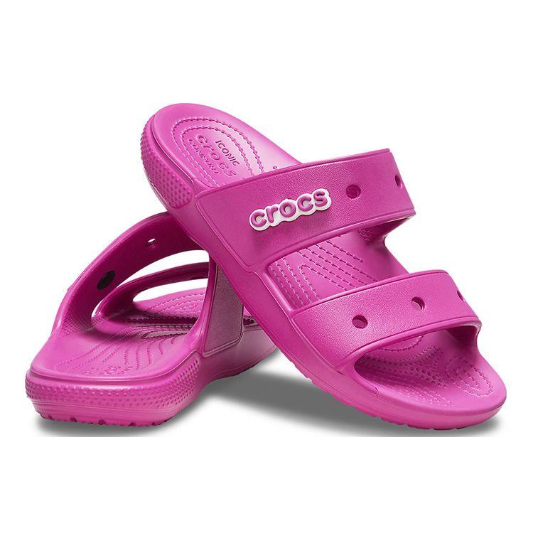Crocs Classic Simple Slide Sandals Unisex Footwear Purple Red 206761-6SV