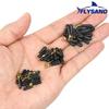 50pcs Drift Fishing Float Seats Copper Head Rubber Bobber Holder for LED Floats Anti-Tangle Rotating Buoy Seat