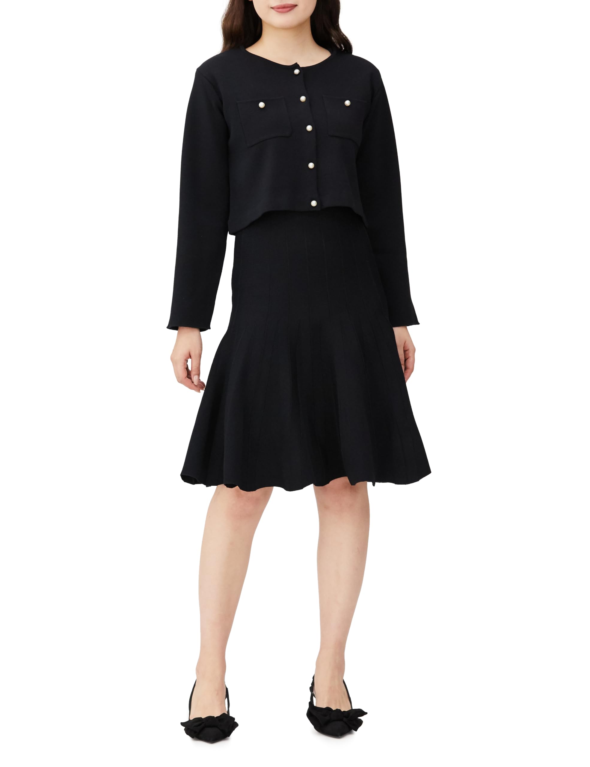 

[Jill by Jill Stuart] Комплект с жакетом и вязаным платьем