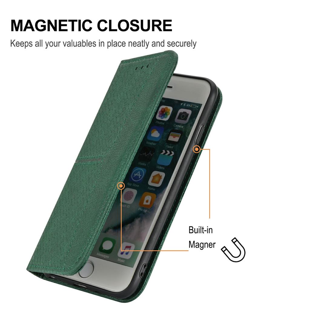 For Xiaomi Redmi Note 14 Pro+ 5G Magnetic Case Woven Texture Card Slots Cover