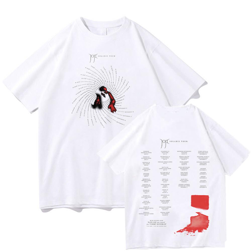 Joji Solaris Tour 2026 T-shirts Summer Short Sleeve New Design Clothing Women Men High Quality Cotton Oversized Tees Streetwear