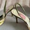 Sandale cu toc înalt brodate Femei Sandale elegante slingback Vară 2025 Pantofi cu vârf ascuțit Pantofi de rochie Femei Zapatos De Mujer