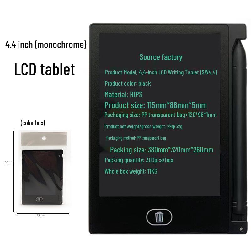 

ЖК-планшет для письма - 12 /10 /8,5 /4,4 Доска для письма и рисования для детей