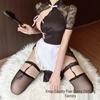 Sexy Chinese Style Sheer Maid Cheongsam Nightgown