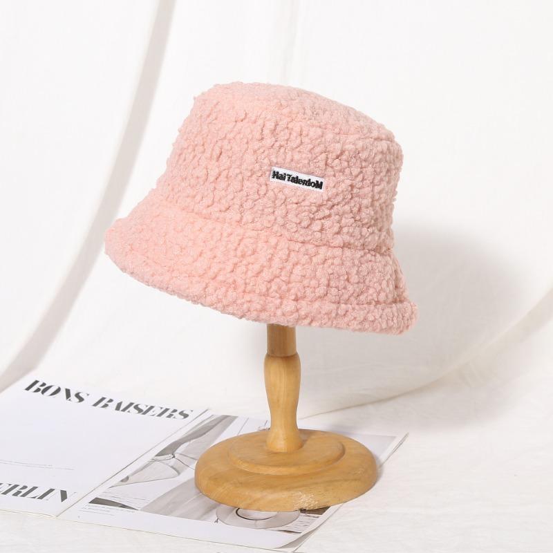 Lamb Bucket Hat Thermal Hat Children Winter Plush Hat Winter Plush Basin Hat Rabbit Fur Hat Women's Winter Hat