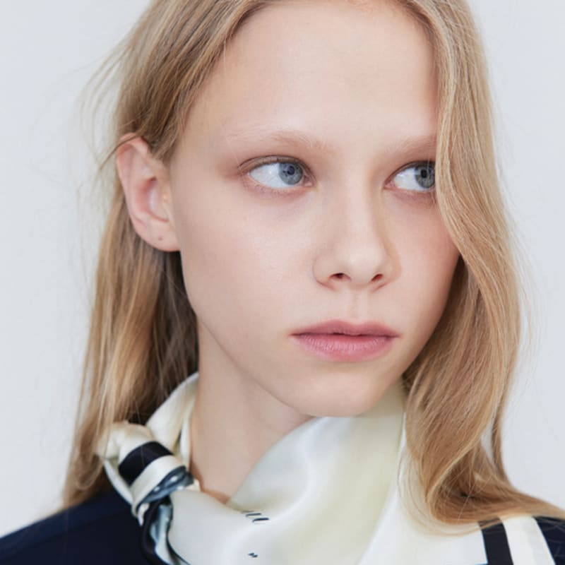 WNDERKAMMER Waffle Scarf_Light Yellow