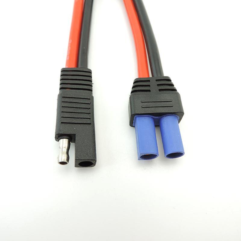 10AWG Thick  EC5 Female Power Cord to SAE power Adapter connector Cable SAE Plug Copper Wire for car Battery Solar panel plug