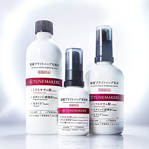 TUNEMAKERS Brightening Lotion, Quasi-drug, 120ml, Anti-Blemish, Tranexamic Acid, Niacinamide, Whitening Lotion