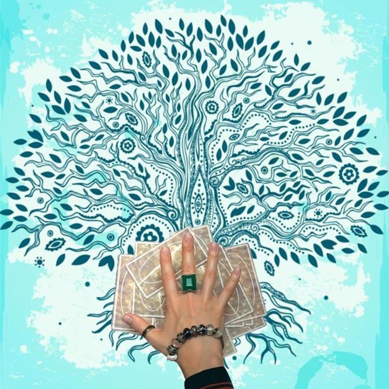 Square Shape Pendulum Divinations Mat Altar Tablecloth Board Game Card Pad Rune Table Cloth Metaphysical Board Game Mat 60x60cm