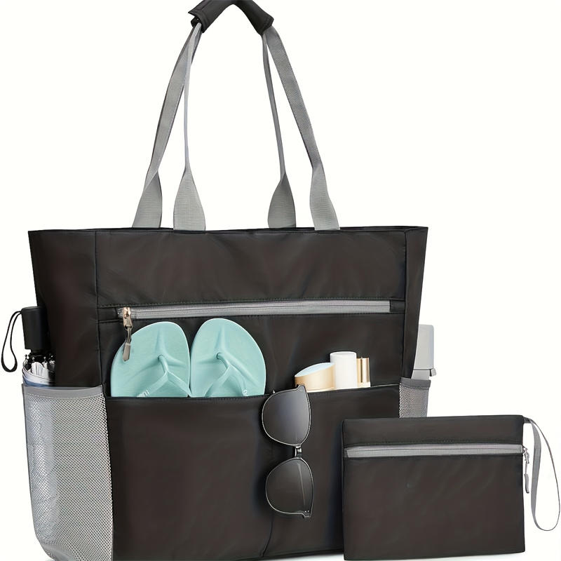 Foldable Handbag for Beach/Picnic/Travel Shopping Portable Large Capacity Reusable Supermarket Eco-Friendly Bag High Quality