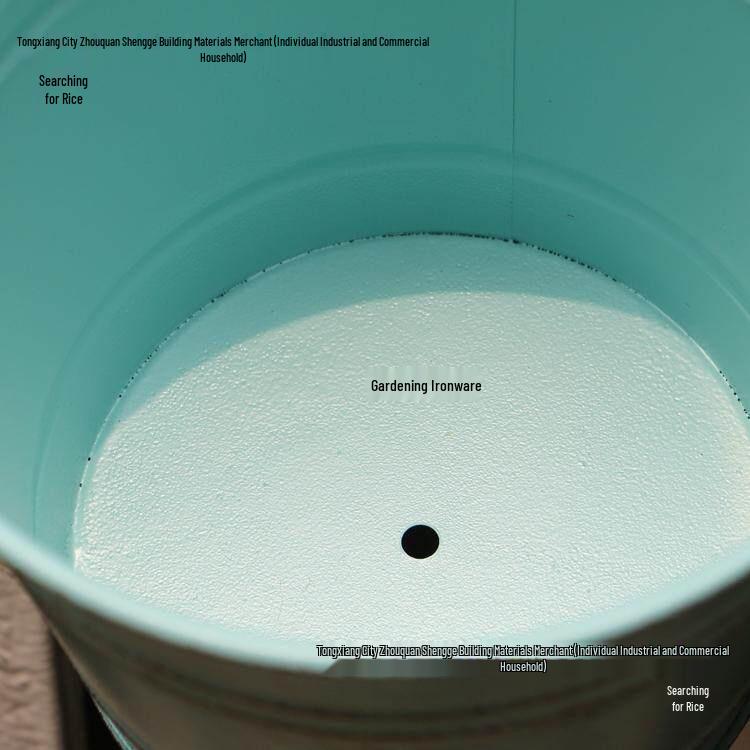 Thickened Iron Hanging Flower Pot with Hook - Japanese Zakka Style for Balcony Display