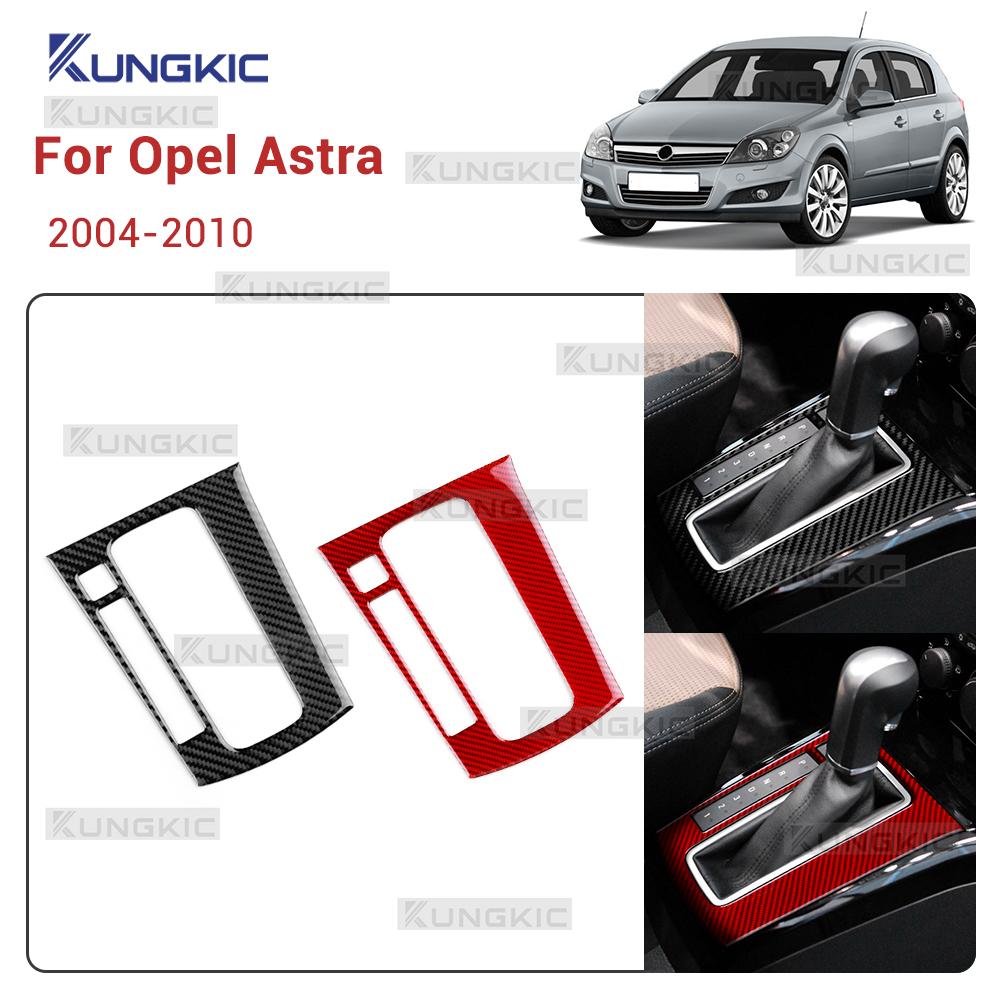 For Vauxhall Opel Astra H MK5 2004 2005 2006 2007 2008 2009 2010 Real Soft Carbon Fiber Sticker LHD RHD Car Gear Shift Panel