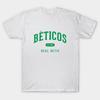 Men Black Print T-shirt Real Betis No-Cut Transfer Paper Print Cotton Tshirt