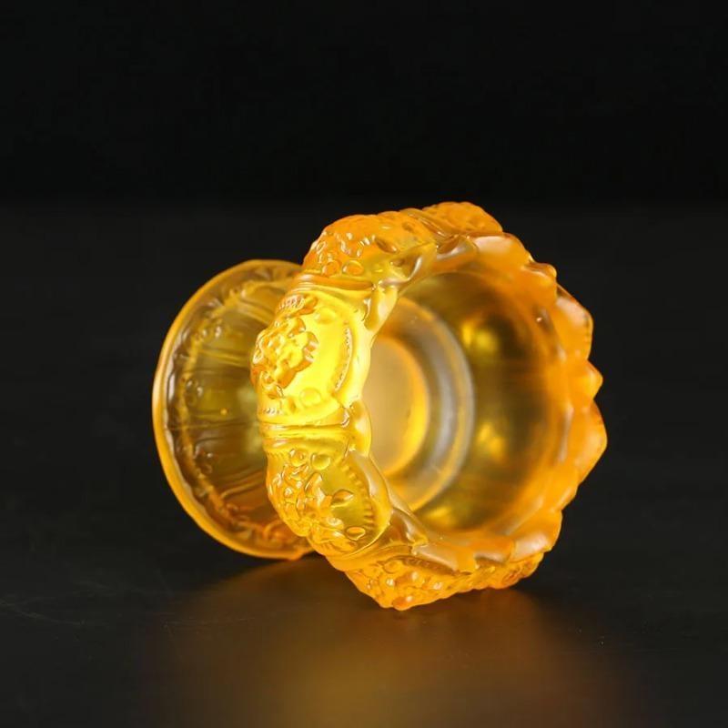 Lifo svícen glazovaná řemeslná dekorace Příznivý držák máslové lampy svícen Příslušenství pro domácí dekorace