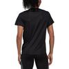 Adidas Run It Tee With Solid Print Logo Women Tops Black HL1455