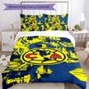 Club América 3pcs Bedding Set Duvet Cover Closure Includes 1 Duvet Cover & 2 Pillowcases for All Seasons Bedroom Home Dorm Decor