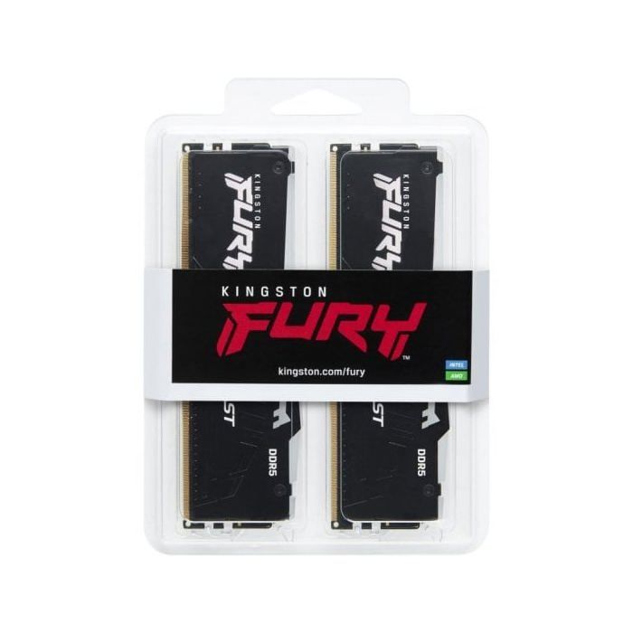 Kit Mémoire - Kingston - Kingston FURY Beast RGB - DDR5 - 64 Go: 2 X 32 Go - 6000 MHz / PC5-48000