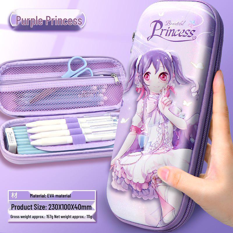 High-Capacity Korean-Style Pencil Case for Elementary Students