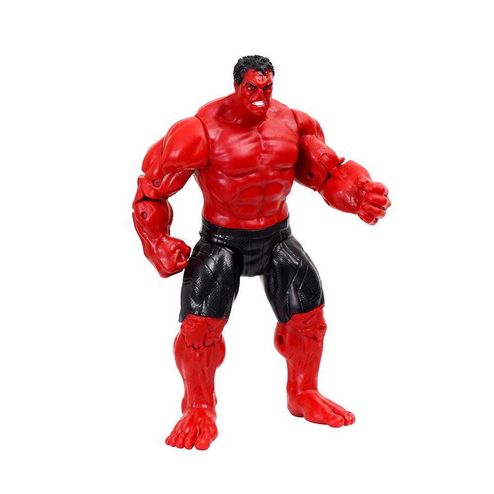 Captain America, Spider-Man, Iron Man, Red Hulk Action Figure Set