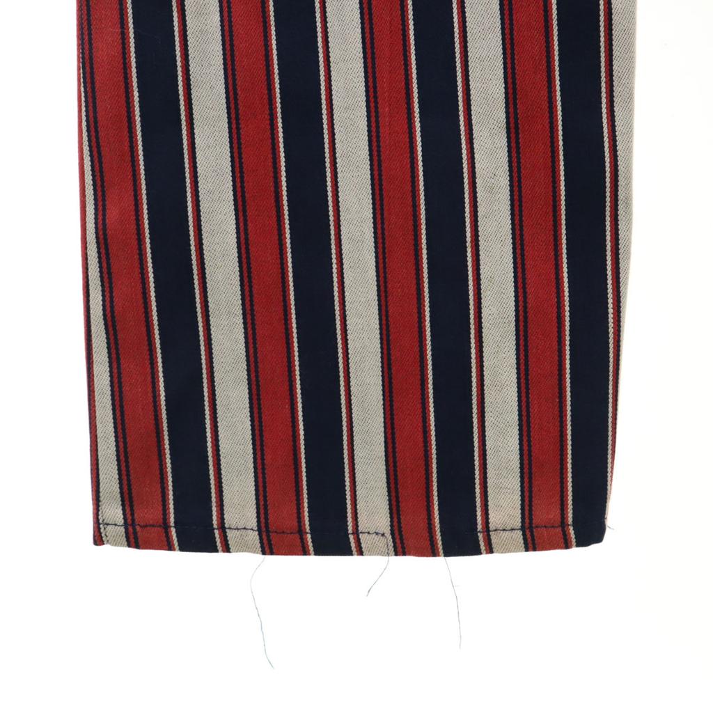 Levi's 70s Vintage 42 Talon Big E Button Back 32 Striped Pattern Staple Flare Denim Pants Women Used