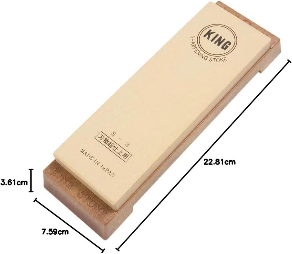 Piedra de afilar King Tipo 185x62x15 Para acabado final Grano S-3 #6000