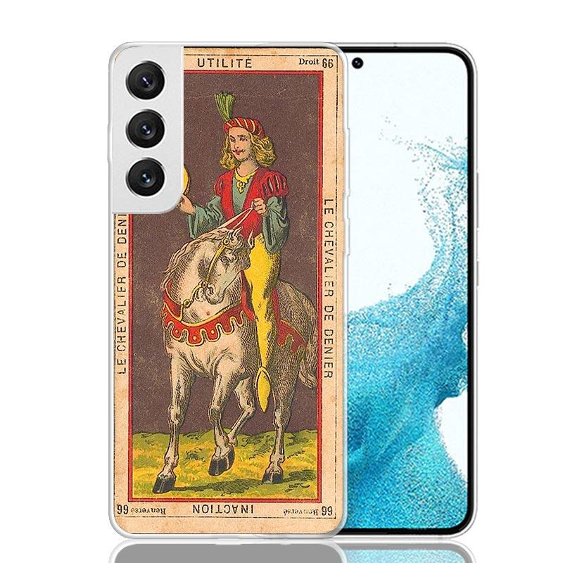 Tarot Cards Reading Art Case Phone Cover for Samsung Galaxy S24 S25 Ultra S23 Plus S22 + S21 S20 FE S10 S25Plus Trend Fundas S24