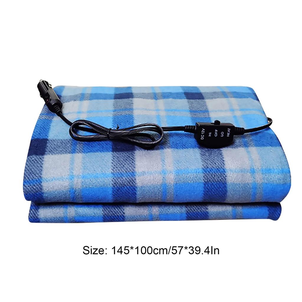 12V Car Electric Heated Blanket Mat Fast Heating Mattress Winter Warm Travel Electric Heated Blanket Mattress For Car Trucks RVs
