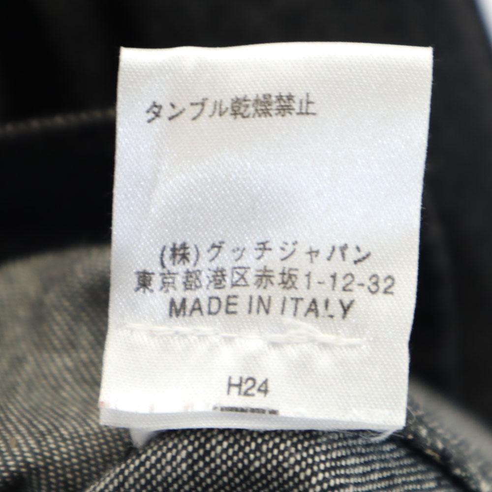 GUCCI made in Italy Denim Jacket 38 black Women Used