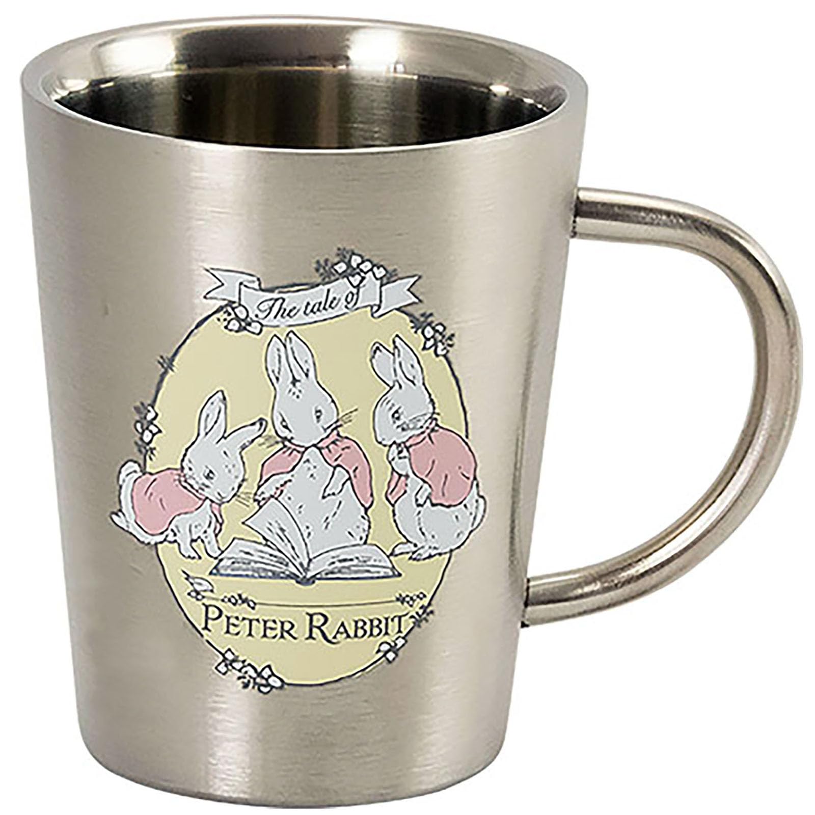 

Peter Rabbit Stainless Steel Little Book Made in Japan Double-Sided Mug, Approx. 360ml, Sisters, (Processed), PR622-856
