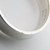 Used HERMES Ring Collier De Cyan PM EU#57 58 Silver925 5.0g Silver Studs