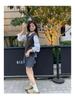 Sicilian Autumn Rhapsody French Lace Collar Shirt for Petite Women