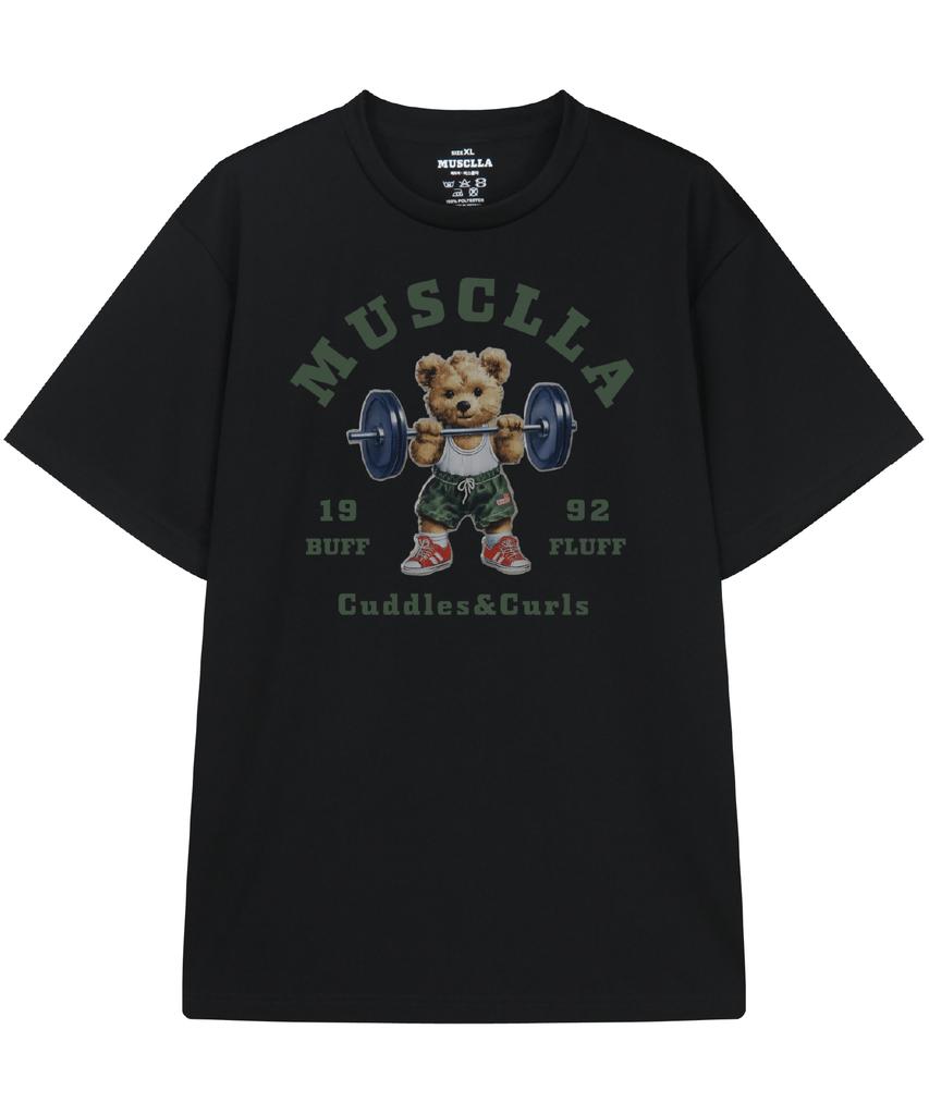 DRIFTOUT Barbell Muscle Teddy Bear Functional Short Sleeve T-Shirt (5 Colors) (Type B)
