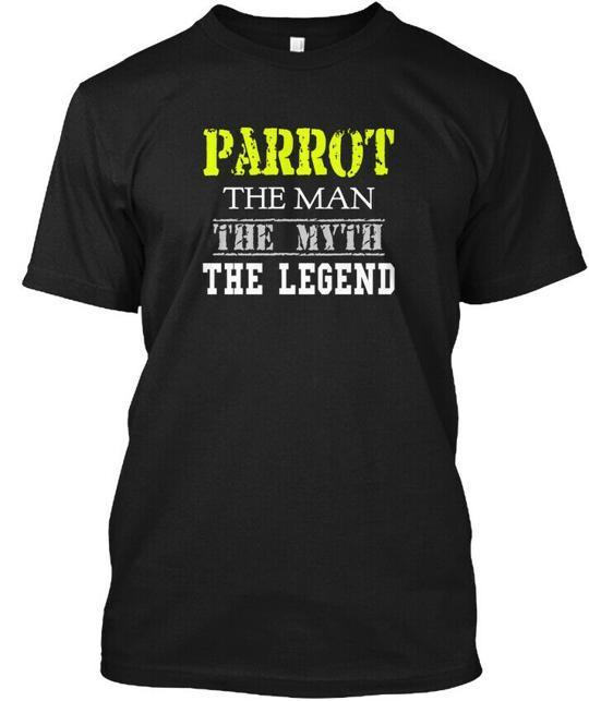 

Parrot Man The Myth Legend T-Shirt Made in the USA Size S to 5XL XL