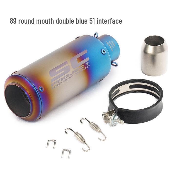 Universal SC Street Motorcycle Exhaust Tailpipe for Yamaha, Kawasaki, Honda