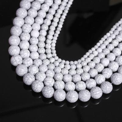 100-10Pcs Fashion Imitation Turquoise Fine Jewelry 6-16mm Beaded Accessories Loose Spacing Beads For DIY Jewelry Making Bracelet Necklaces