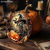 Wooden Halloween Sign with Owl & Pumpkin Pattern Design - Unique Wall Pediments - Ideal for Front Door, Yard, Porch, Room Decor