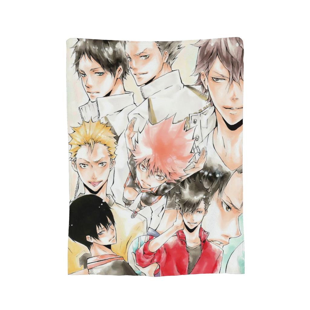 Haikyuu Japanese Anime Blanket Flannel Summer   Multifunction Ultra-Soft Throw Blanket for Home Couch Bedspreads